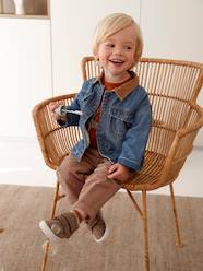 Baby-Denim Jacket with Sherpa Lining for Boys