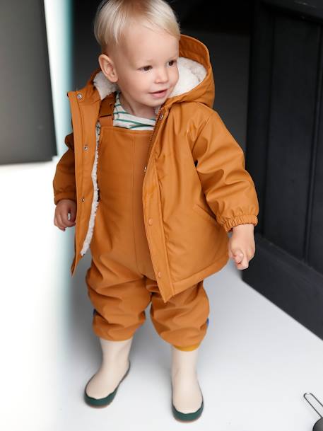 Waterproof Coat & Trousers for Babies caramel 