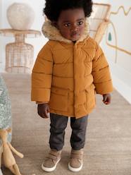 Baby-Outerwear-Coats-Lined Padded Jacket with Hood for Babies