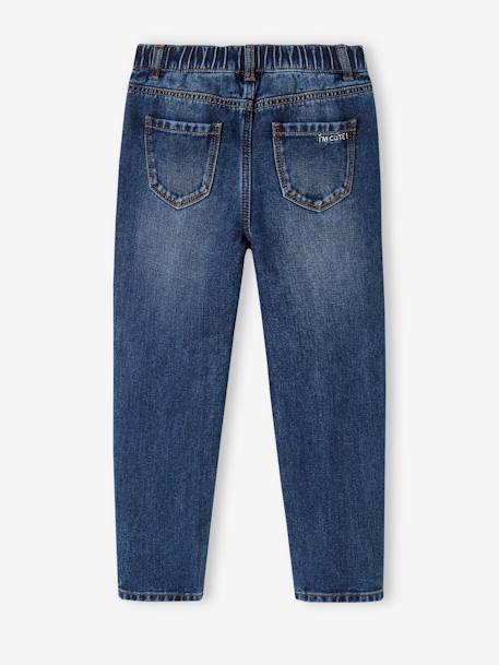 NARROW Hip Morphologik Mom Fit Jeans for Girls denim blue+double stone+stone 