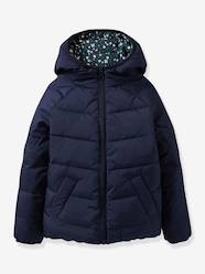 Girls-Coats & Jackets-Reversible Down Jacket for Girls, by CYRILLUS