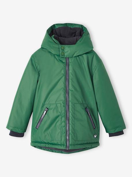 Hooded Parka, Polar Fleece Lining, for Boys green 
