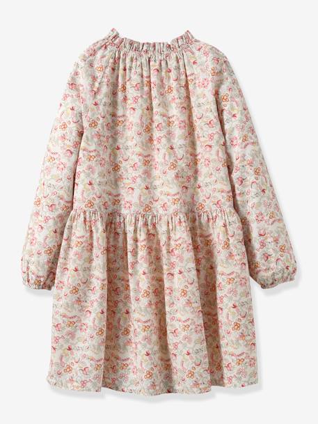 Printed Dress for Girls, Mireille by CYRILLUS printed white 