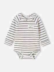 Baby-Striped & Long Sleeve Progressive Bodysuit for Babies