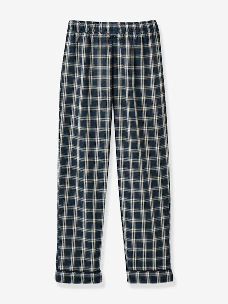 Classic Gingham Pyjamas for Boys, by CYRILLUS chequered blue 