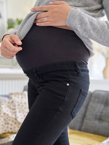 Skinny maternity jeans black+brut denim+stone 