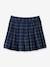 Pleated Skirt by CYRILLUS chequered navy blue 