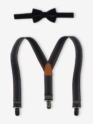 Boys-Accessories-Other Accessories-Velvet Bow-Tie & Braces Set for Boys