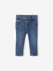 Baby-Trousers & Jeans-Straight Leg Jeans for Babies, Basics