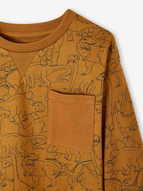 Printed Sweatshirt-Style Top for Boys ochre 
