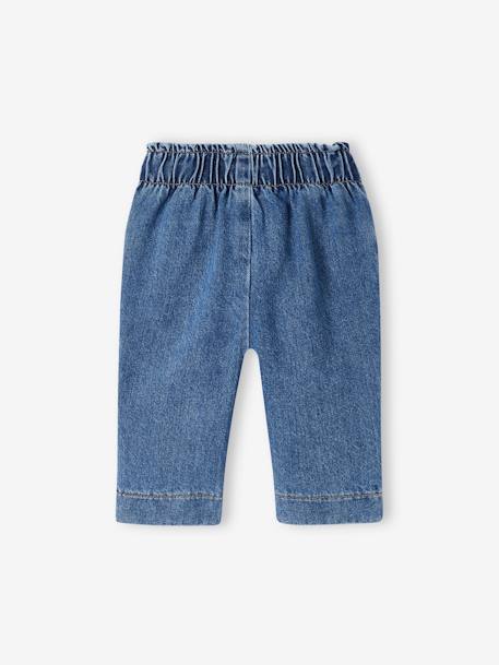 Wide Jeans with Elasticated Waistband for Babies stone 