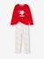 Christmas Pyjamas in Velour for Girls red 
