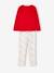 Christmas Pyjamas in Velour for Girls red 
