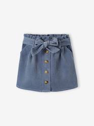 -"Paperbag" Style Skirt in Corduroy for Girls