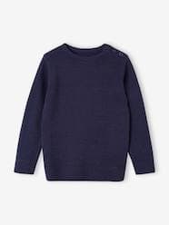 Boys-Cardigans, Jumpers & Sweatshirts-Marl Knit Jumper for Boys