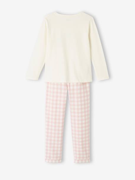 Rainbow Pyjamas in Jersey Knit & Flannel for Girls rose 