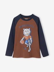 Boys-Tops-T-Shirts-Sports Top with Basketball Player Tiger for Boys