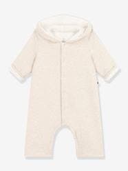 Baby-Dungarees & All-in-ones-Quilted Jumpsuit with Hood in Cotton for Babies, PETIT BATEAU