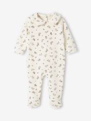 Baby-Pyjamas-Floral Sleepsuit in Fleece for Babies