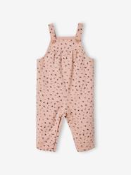 Dungarees in Printed Velour for Babies