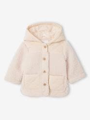 -Two-Tone Hooded Jacket for Babies
