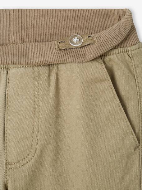 NARROW Hip Morphologik Cargo Trousers, Pull-Ons, for Boys bronze+slate grey 
