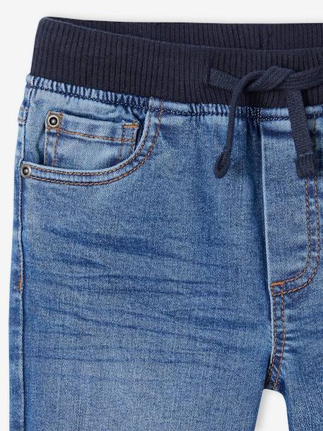 Indestructible relaxed straight jeans easy to pull on for boys denim grey+double stone+stone 