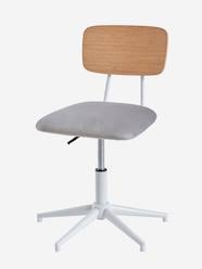 Bedroom Furniture & Storage-Furniture-Desk Chair in Metal & Wood, School