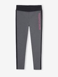 Girls-Sportswear-Sports Leggings with Stripe Down the Sides, for Girls