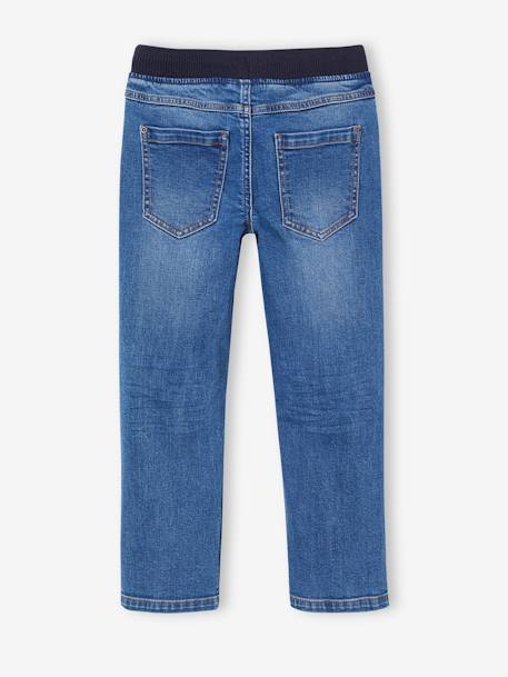 Indestructible relaxed straight jeans easy to pull on for boys denim grey+double stone+stone 