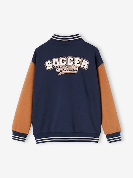 Varsity Jacket with Motif on the Back for Boys navy blue 