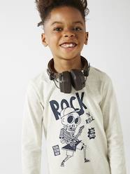 Boys-Basics Long Sleeve Top with Fun or Graphic Motif for Boys