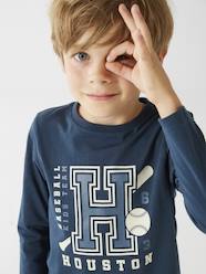 Boys-Tops-Basics Long Sleeve Top with Fun or Graphic Motif for Boys