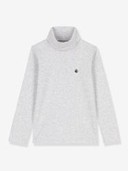 Boys-Tops-Roll Neck T-Shirts-Polo Neck in Organic Cotton, PETIT BATEAU