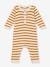 Striped Knitted Jumpsuit for Babies, PETIT BATEAU beige 