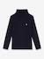 Polo Neck Top in Organic Cotton, PETIT BATEAU blue 