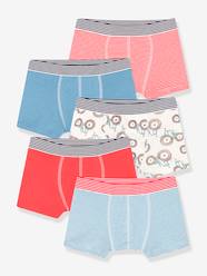 Boys-Underwear-Underpants & Boxers-Pack of 5 Tractor Boxers in Cotton for Young Boys, PETIT BATEAU