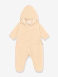 Baby-Outerwear-Hooded Pramsuit in Sherpa for Babies, PETIT BATEAU
