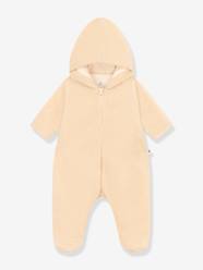 Baby-Outerwear-Hooded Pramsuit in Sherpa for Babies, PETIT BATEAU