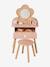 FSC®100% Straw Dressing Table + Accessories, in Certified Wood rose+white 