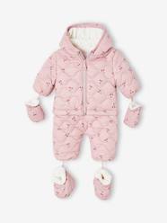 Baby-Outerwear-Pramsuit with Mittens & Booties for Babies, 2-in-1