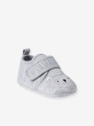 Shoes-Lightweight Indoor Shoes with Hook-and-Loop Strap, for Babies