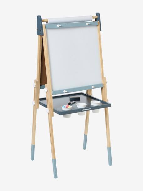 3-in-1 Foldable Board, Adjustable Height  - Wood FSC®100% Certified navy blue+PINK MEDIUM SOLID+Wood/Multi 