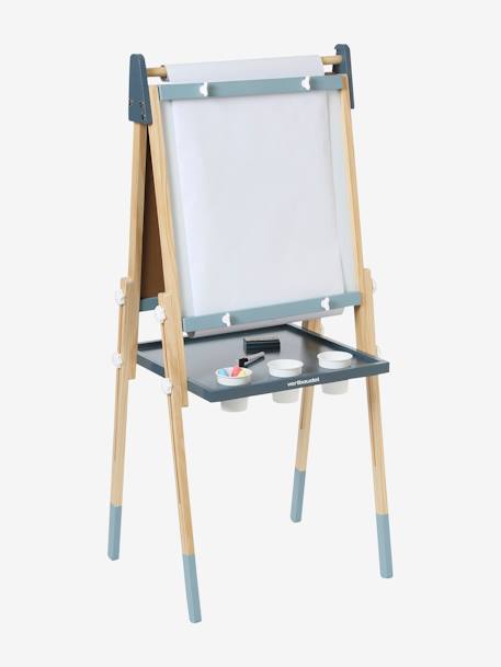 3-in-1 Foldable Board, Adjustable Height  - Wood FSC®100% Certified navy blue+PINK MEDIUM SOLID+Wood/Multi 