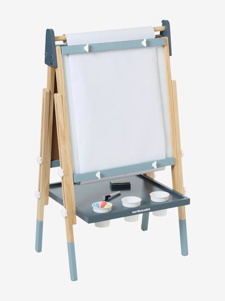 3-in-1 Foldable Board, Adjustable Height  - Wood FSC®100% Certified navy blue+PINK MEDIUM SOLID+Wood/Multi 