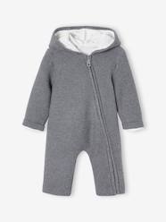 -Knitted Lined Jumpsuit for Newborn Babies