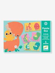Toys-Educational Games-Puzzles-Puzzle Duo Articulo - Funny Eggs - DJECO