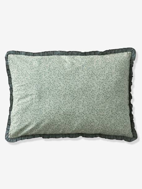 Pillowcase for Babies, Brocéliande printed green 