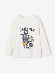 Boys-Tops-T-Shirts-Top with Fun "Rebel Pirate" Motif for Boys