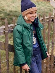 Boys-Accessories-Winter Hats, Scarves & Gloves-Two-Tone Beanie in Rib Knit for Boys, Basics